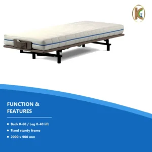 KD001-A3 Electric Bed Frame – Fixed Sturdy Base, 2000×900