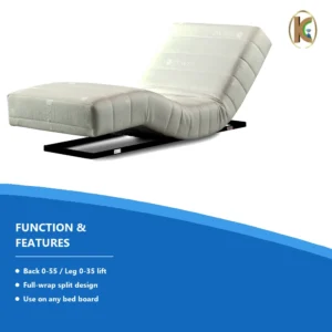 KD004-B1 Electric Adjustable Mattress – Full-Wrap Split Design, 2000×900